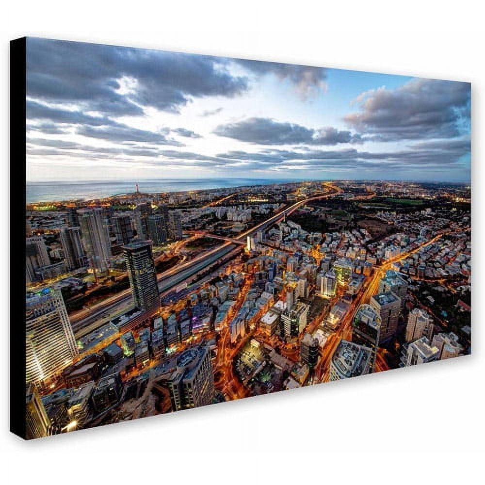 Trademark Fine Art "Tel Aviv - Israel-III" Canvas Art by David Ayash