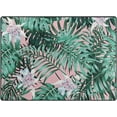 thumbnail image 3 of FREEAM Palm Tree Non Slip Area Rug for Living Dinning Room Bedroom Kitchen, 4' x 5'(48 x 63 Inch), Tropical Floral Nursery Rug Floor Carpet Yoga Mat, 3 of 6
