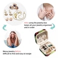 thumbnail image 4 of Tropical Jungle Leaves Travel Portable Square Jewelry Organizer Box - Earring Holder, Ring, Necklace, Bracelet Storage - Suitable for Girls and Women - Jewelry Stand, Jewelry Boxes, 4 of 6