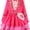 Pink, variant on Pink Costume for Halloween Cosplay, Red Heart Costume Bridget Pink Princess Dress with Jacket Belt Bag Outfit Halloween Cosplay Party Dress Up