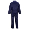 thumbnail image 2 of Portwest S999 Men's Work Coveralls - Protective Polycotton Overalls Durable Workwear Boiler Suit for Mechanics Warehouse Garages DIY Navy, 3X-Large, 2 of 2