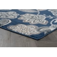 thumbnail image 5 of Madison Transitional 2' x 10' Navy and Cream Polypropylene Indoor Area Rug, 5 of 9