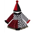 thumbnail image 2 of WIBACKER Infant Baby Girls' Clown Costumes Halloween Long Sleeve Tutu Romper Dress +Hat Cosplay Clothes 3-6 Months, 2 of 10