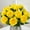 A Yellow, variant on 12PCS Artificial Roses Silk Flowers Fake Roses Bouquet Long Stem for Home Wedding Decoration Party (Wine) A