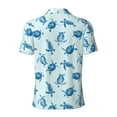 thumbnail image 4 of Rocae Turtle for Men's Short Sleeve Polo Shirt, Quick Drying Performance Moisture Wicking Sports Men's Golf Shirt X-Large, 4 of 9