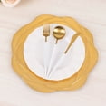 thumbnail image 2 of Efavormart 6 Pack Metallic Gold Acrylic Charger Plates With Ribbed Rose Pattern, Round Dinner Chargers Event Tabletop Decor - 13", 2 of 11