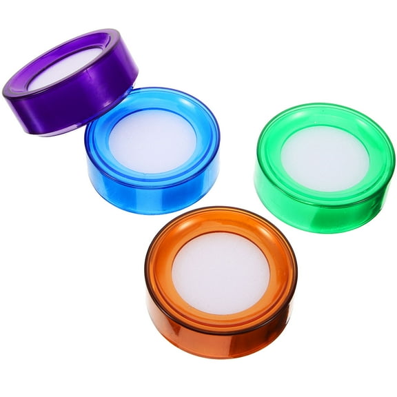 NICEXMAS 4Pcs Professional Finger Wet Sponges for Bank Use with Convenient Design and Safe Materials