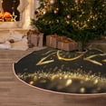 thumbnail image 4 of Salouo 2024 Happy New Year Christmas Tree Skirt 48" Farmhouse Christmas Decorations Snowman Xmas Tree Skirt Tree Mat for Holiday Party Decor, 4 of 8