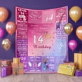 thumbnail image 2 of LHSHID 14 Year Old Boy Gift Ideas Birthday Gifts for 14 Year Old Boys Gifts for 14 Year Old Boys 14th Birthday Gifts for Teen Boy 14th Birthday Decorations for Boys Throw Blanket 60"x80", 2 of 6