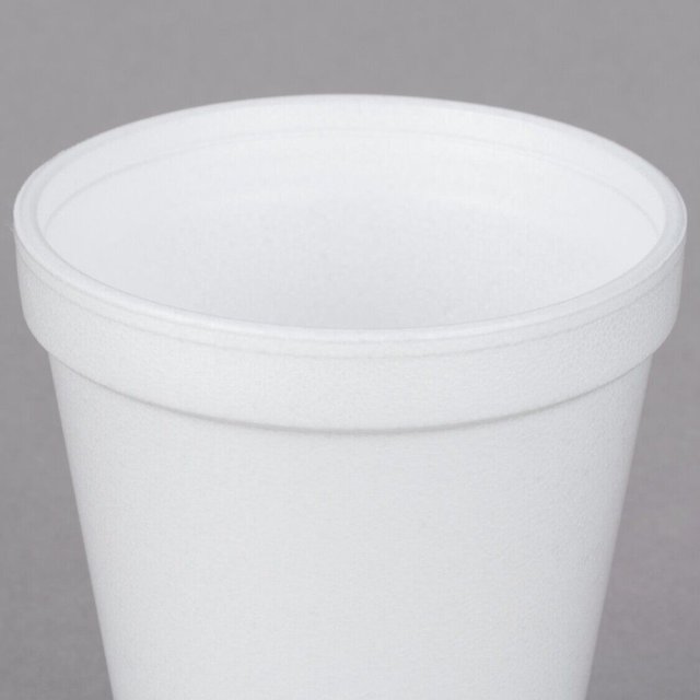 8 oz Disposable Foam Cup White Styrofoam Drinking Hot and Cold Cups
