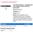 thumbnail image 2 of Front Steering Damper - Compatible with 2007 Chevy Silverado 2500 HD Classic 4WD, 2 of 2