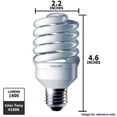 thumbnail image 2 of Philips 23w 120v Twist Cool White E26 4100k Cool White Fluorescent Bulb, 2 of 2