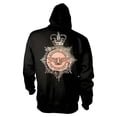 thumbnail image 2 of Men's Saxon Strong Arm Of The Law Zippered Hooded Sweatshirt Medium Black, 2 of 2