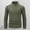 Army Green, variant on Turtleneck Mens Long Sleeve T Shirt Fall Winter Shirts for Men Plus Size Black Slim Half Zipper Running Soft Shirts,3XL