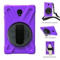 thumbnail image 3 of XYX Case for Samsung Galaxy Tab A 10.5 2018 SM-T590/SM-T595 with 360 Degree Rotating, Hand Strap, Shoulder Strap, Purple, 3 of 7