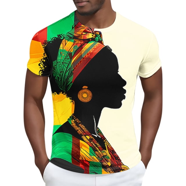 Tops para hombre, blusas y camisas de manga corta con cuello redondo para hombre Camisa de manga corta estampada para hombre Top/camisa de manga corta con cuello redondo Tops para hombre