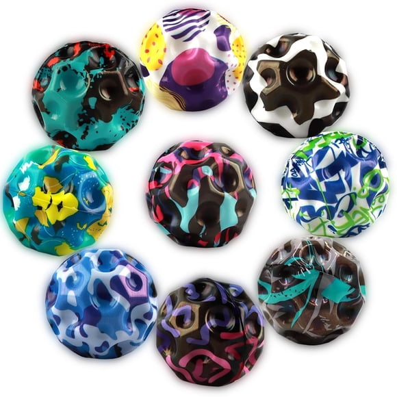 9 Pack Moon Space Bouncy Balls for Kids, Super Bouncy Balls for Kids, Bouncing Balls for Party Favors