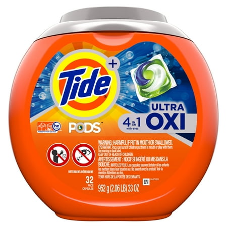Tide Pods Ultra Oxi Laundry Detergent Pacs - 33oz/32ct