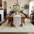 thumbnail image 2 of TURCURNO Beige 10x14 Area Rug, Vintage Boho Medallion Large Living Room Rug Washable Non Slip Low Pile Rug Distressed Rug Indoor Retro Carpet for Bedroom Dining Room Office, 2 of 11