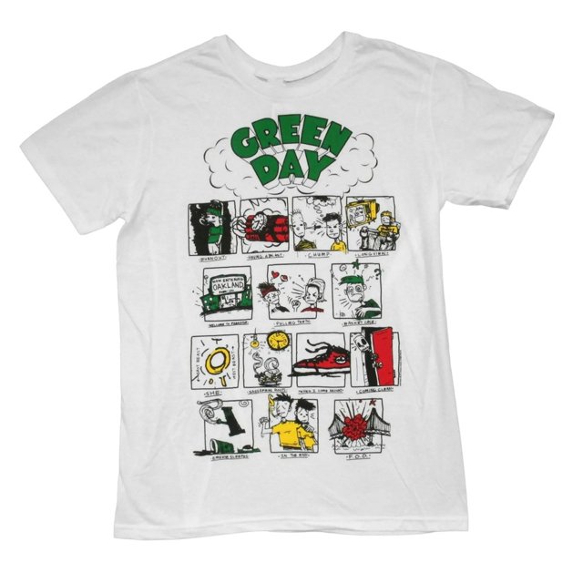 Green Day - Camiseta Dookie RRHOF de Algodón para Niños/Niñas (Blanco)
