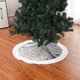 thumbnail image 5 of 90cm Christmas Tree Skirt, Christmas Tree Stand Cover, Christmas Tree Decoration, Merry Christmas Tree Skirt Christmas Tree Mat, Embroidered Plush Sho, 5 of 5