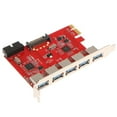 thumbnail image 1 of Adaptador de de Concentrador 5 Puertos USB 3.0 para Computadora de Escritorio Portátil shamjiam Tarjeta PCI Express a puerto USB, 1 of 9