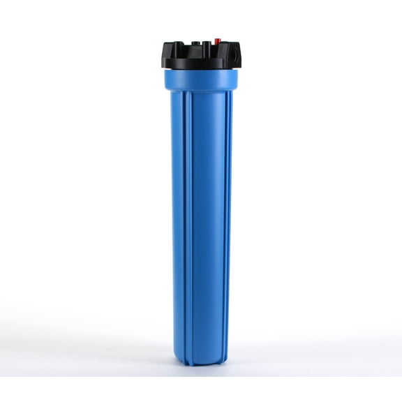 Hydronix HF5-20BLBK34PR Water Filter Housing 20" RO, Whole House, Hydroponics - 3/4" Ports, Blue Body w/PR