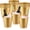 Gold, variant on 24 Pcs Plastic Ice Buckets for Parties 3 Liters Wine Bucket Portable Ice Holder Disposable Wine Cooler for Party Wedding Party Beverages Champagne Soda and Beer (Gold)
