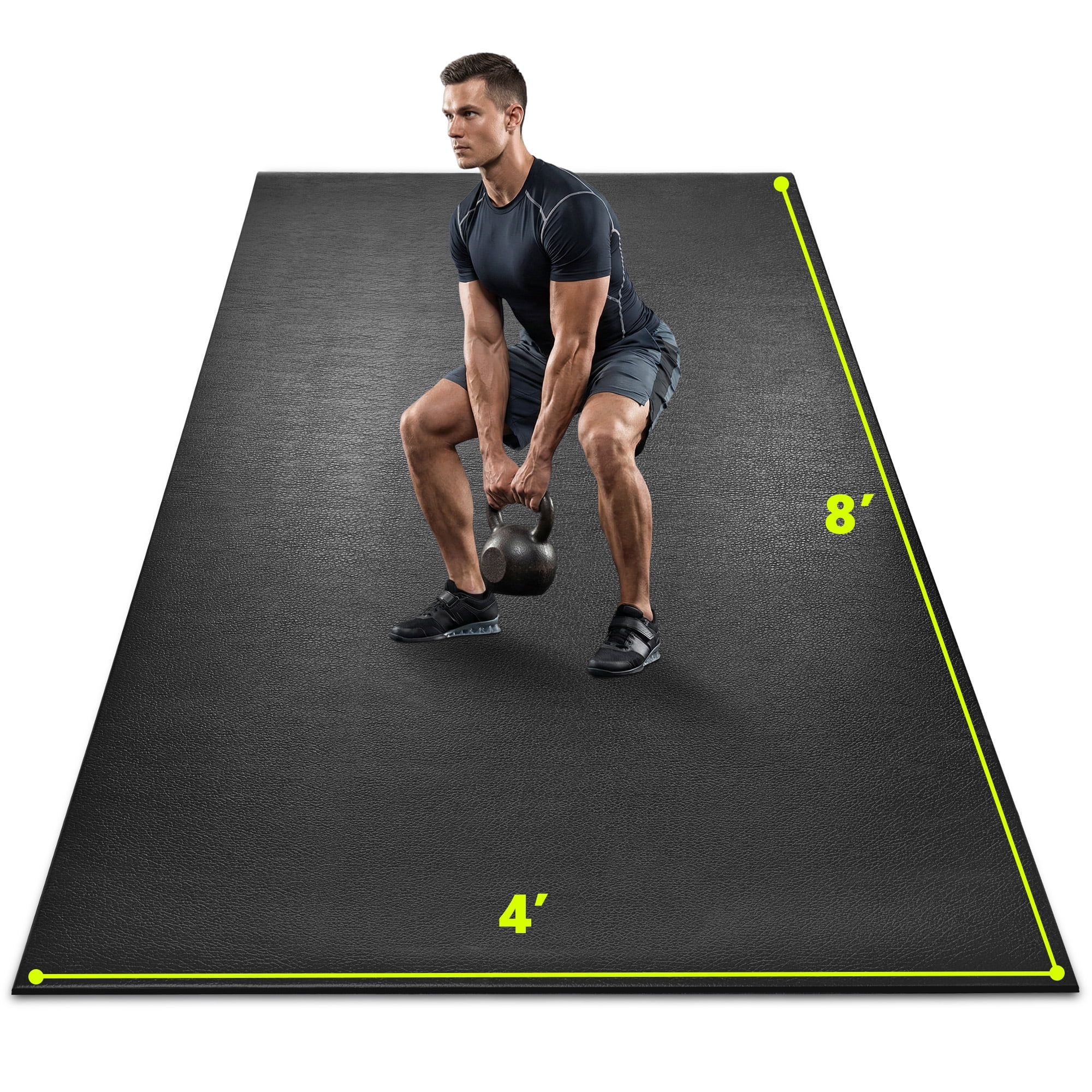 テラヘルスマット XTERRA Fitness Treadmill Mat, Shock Absorbing Heavy Duty Pad, 3ft