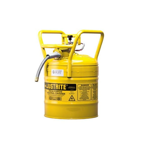 Justrite 7350210 5G-19L Iiaf Dot Yellow 0.62 in. Hose