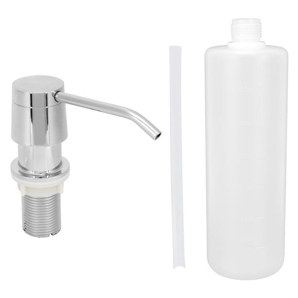 Dispensador De Jabón, Botella Dispensadora De Jabón Para Fregadero De 350 Ml, Plástico Para Líquido Para