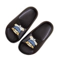 thumbnail image 4 of ITSAME Boys Girls Slippers, Non-Slip Quick-Dry Thickened Summer Bathroom Shower Slippers for Kids Black 12-12.5(Little Kids), 4 of 5