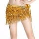 thumbnail image 2 of Cinturón bohemio Sunnimix con borlas y lentejuelas para mujer oro, 2 of 8