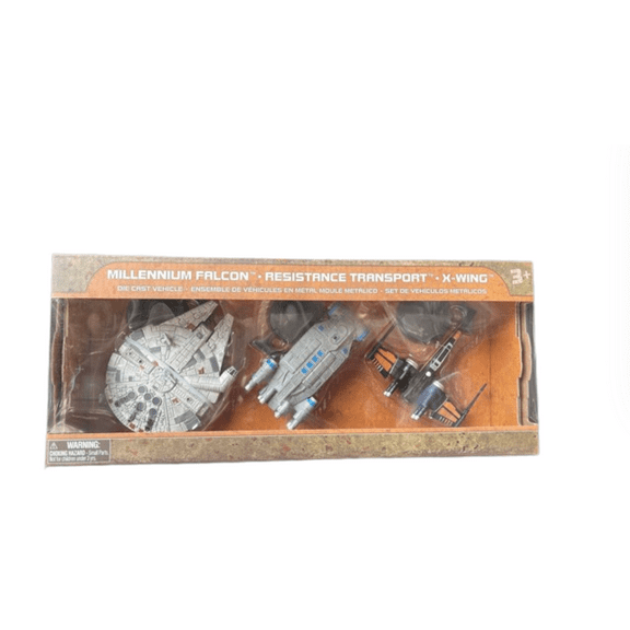 Disney Parks Millennium Falcon Resistance Transport X-Wing Die-Cast Vehicle Set