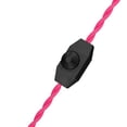 thumbnail image 3 of FSLiving 5.9'/1.8M Braided Wire with Dimmer Weave Rope for DIY Retro Style Replacement Open Wires Dimmable Switch Plug-in Cord（Pink）,Customizable,10PCS, 3 of 6