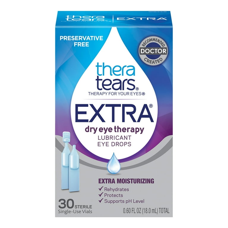  TheraTears Dry Eye Therapy Eye Drops for Dry Eyes, 1.0 Fl Oz :  Health & Household