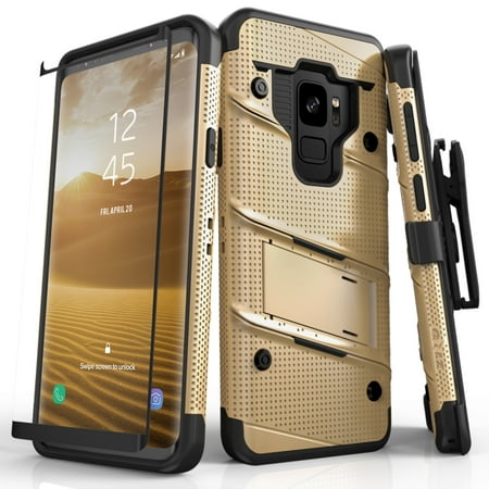 Zizo Bolt Series Samsung Galaxy S9 / S9 Plus Case - 12ft Drop Tested with Screen (Best Galaxy S Series Phone)