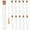 As Shown, variant on 10 PCS Glass Test Tubes Clear with Cork Stoppers and Brush for Scientific Experiments Powder Liquid Storage 20x150mm