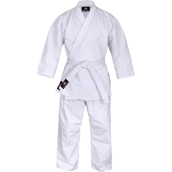 Kid's and Men’s Karate Gi Set - Premium Lightweight Martial Arts Uniform with Jacket, Pants, and White Belt