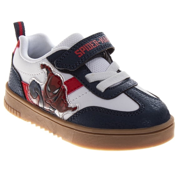 Marvel Spiderman Design Boys Court Sneakers (Toddler Little Kids), Navy White, Size: 7