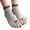 Gray, variant on Women's Fun Cartoon Cats Pattern Open Toe Socks Cotton Fabric Low Cut Toeless Short Ankle Socks For Casual Outfits