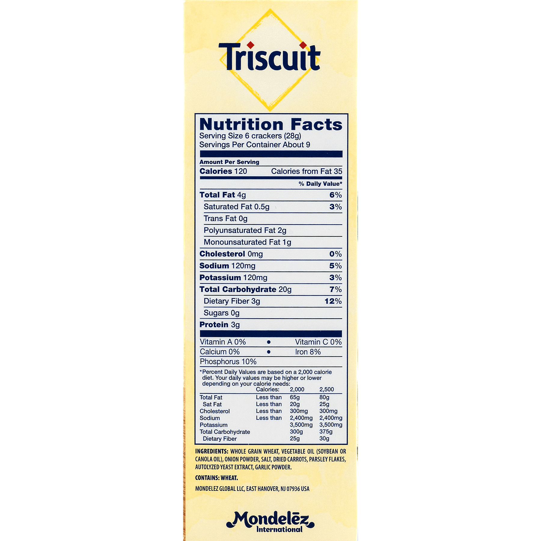 Nabisco Triscuit Garden Herb Crackers, 9