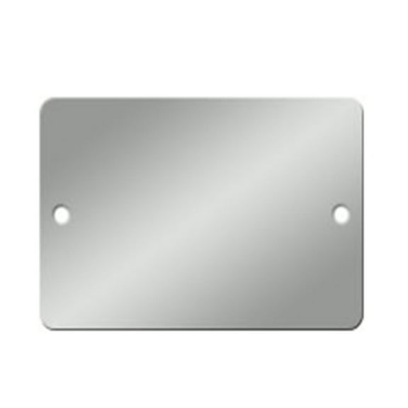 2 x 1 Rounded Corner Aluminum Tags - Pack/25