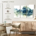 thumbnail image 4 of Elephant Stock Blue Pond Reflections Wall Art - Horizontal Multi Panel Canvas - Living Room Wall Decor - Nature Multi Panel - White And Blue Decor By Katrina Pete - 50" x 32", 4 of 4