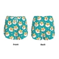 thumbnail image 5 of Lsque Cute Shiba1 Printed Women's Running Shorts with Liner Pockets,Elastic Quick Dry Workout Athletic Gym Yoga Shorts,Womens High Waist Shorts-XX-Large, 5 of 9