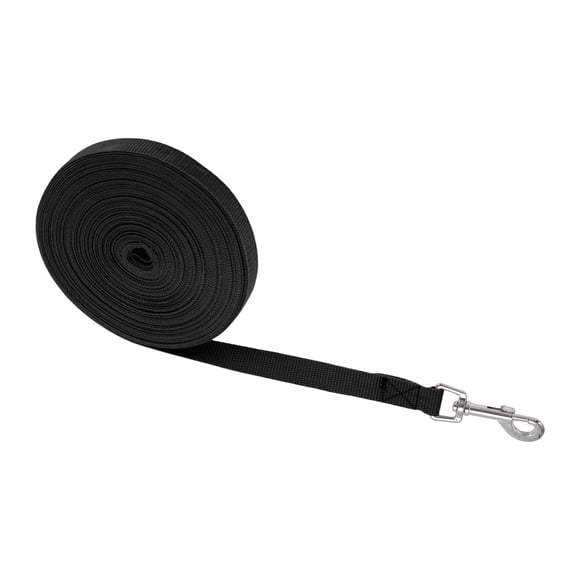 Unique Bargains Training Dog Leash 49.2ft Long Puppy Leashes for Small Medium Dogs Puppy Lead for Training Black