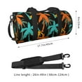 thumbnail image 4 of Gaeub Palm Trees Lightweight Travel Cylinder Bag Gym Tote Bag Sports Training Duffle Bag with Pockets and Straps, 4 of 8