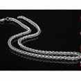 thumbnail image 3 of Elegant Statement Necklace Long Chain Platinum Necklace Silver Chain for Men, 3 of 5