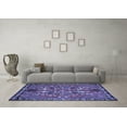 thumbnail image 3 of Ahgly Company Indoor Square Animal Blue Traditional Area Rugs, 3' Square, 3 of 4