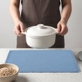 thumbnail image 4 of REGALWOVEN Farmhouse Placemats Set of 4 Cotton Linen Placemats for Dining Table Decor Indoor Outdoor Washable Kitchen Table Mat Wipe Clean Blue 17.7x13inch, 4 of 6